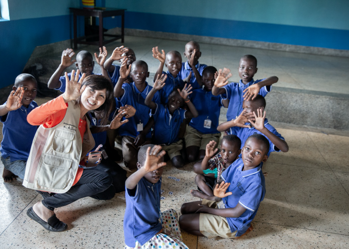 School visit located in Kamuli village